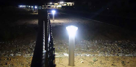 Solar Boundary Lighting