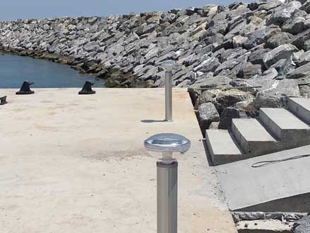 Solar Bollard Lights - TEAM LNG PORT TERMINAL