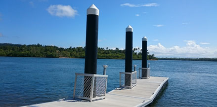 Solar Floating Walkway Lights for TMR Public Pontoon