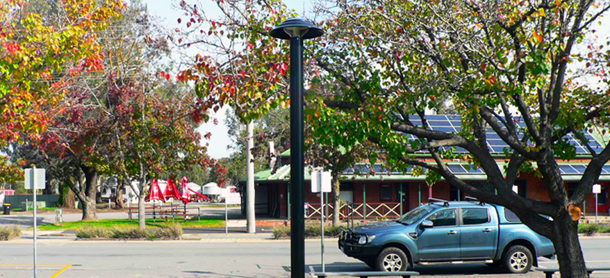 Solar Bollard Light SR Park Setting