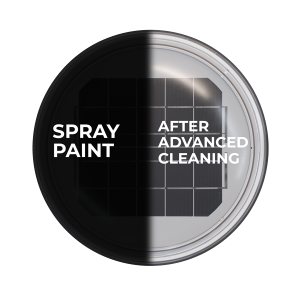 Showing Spray Paint Graffiti Advanced Cleaning Process