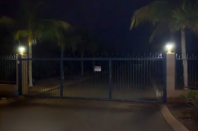 Solar Main Gate Entry Security Lighting